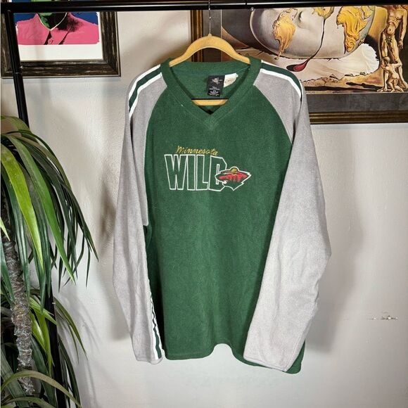 Vintage Minnesota Wild Fleece Sweatshirt - Picture 1 of 6